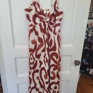 H&M Multicolored Sleeveless Sheath Maxi Dress